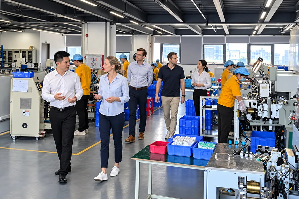 Customers touring BESTCLEAN manufacturing facilities